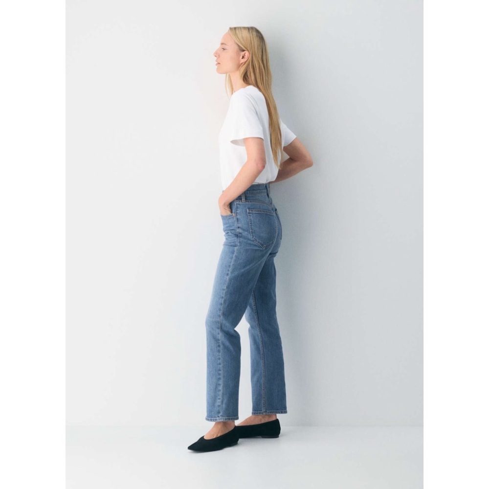 Denim Forum The Arlo Hi-rise Straight Jean in 5 Yrs Kiss N Tell Bl, size 25 - Picture 3 of 4